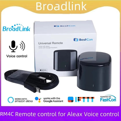 Broadlink RM4c Mini Smart Universal Remote — Control AC, TV & More with Alexa & Google Home