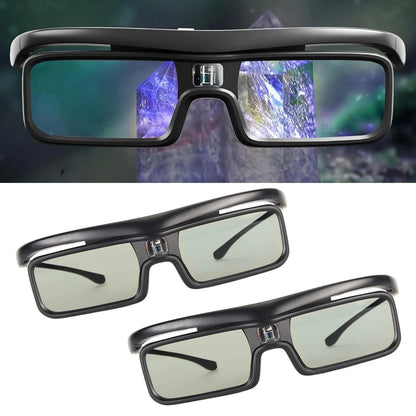 Vision3D Active Shutter 3D Glasses — 144Hz Refresh Rate, 178° Wide Viewing Angle, Rechargeable DLP Link for Home Theater Projectors