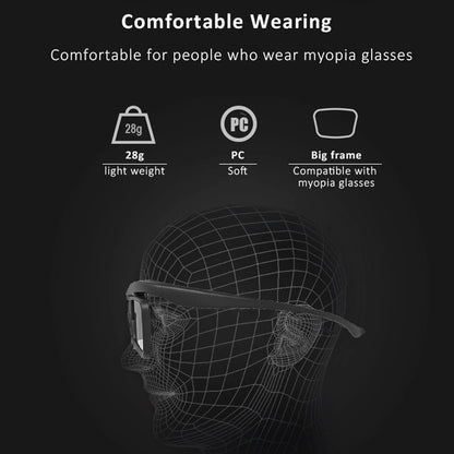 Vision3D Active Shutter 3D Glasses — 144Hz Refresh Rate, 178° Wide Viewing Angle, Rechargeable DLP Link for Home Theater Projectors
